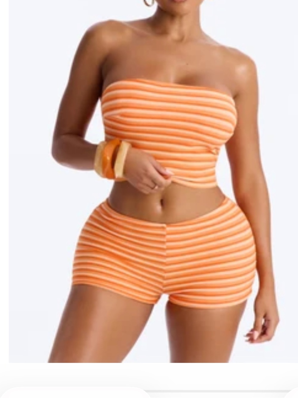 NWT Fashion Nova Ribbed Shorts Set